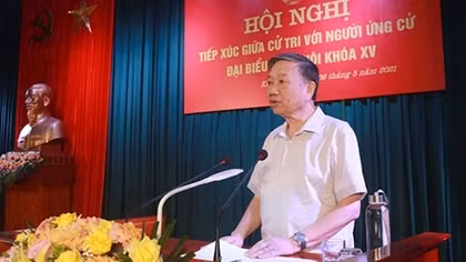 Bộ trưởng Tô Lâm nêu chương trình hành động ứng viên đại biểu Quốc hội khoá XV