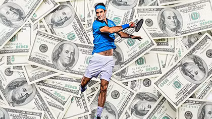 Roger Federer cán mốc 115 triệu USD tiền thưởng