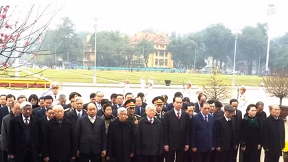 Lãnh đạo Đảng, Nhà nước viếng Chủ tịch Hồ Chí Minh