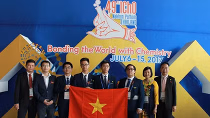 3 học sinh Việt Nam giành Huy chương Vàng thi Olympic Hóa học quốc tế