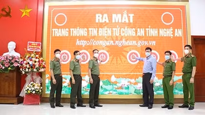 Ra mắt Trang Thông tin điện tử Công an Nghệ An