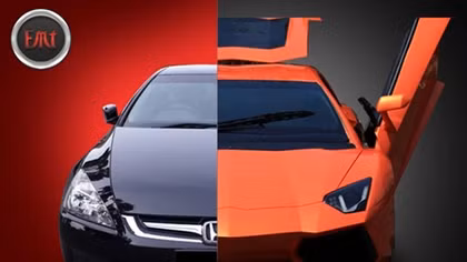 “Biến hình” Honda Accord thành siêu xe Lamborghini