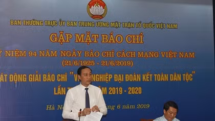 Phát động Giải báo chí “Vì sự nghiệp Đại đoàn kết toàn dân tộc”