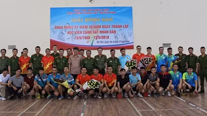 Khai mạc Giải bóng bàn kỷ niệm 50 năm thành lập Học viện Cảnh sát nhân dân