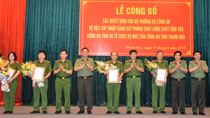 Sáp nhập Cảnh sát PCCC vào Công an tỉnh Thanh Hóa