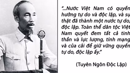 Không thể xuyên tạc những giá trị lịch sử của Tuyên ngôn Độc lập