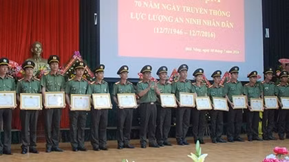 Công an các địa phương Kỷ niệm 70 năm Ngày truyền thống lực lượng ANND