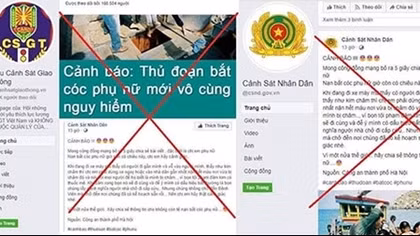 Làm rõ nhiều trang Facebook giả mạo lực lượng Công an