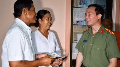 Giám đốc Công an Trà Vinh kiểm tra công tác cấp CCCD cơ sở