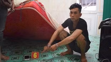 Tên cướp bị bắt ngay tại nhà 