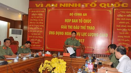 Sẵn sàng Giải thi đấu thể thao ứng dụng nghiệp vụ lực lượng CAND năm 2017