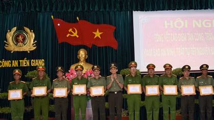 Công an tỉnh Tiền Giang tổng kết công tác tấn công, trấn áp tội phạm Tết 2019