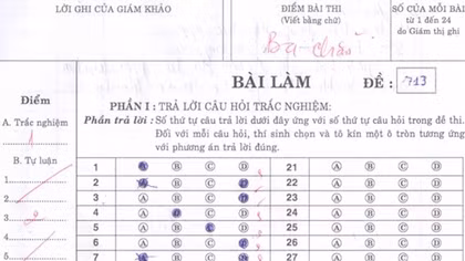 Xử lý trách nhiệm lãnh đạo vì giáo viên nâng điểm 165 bài thi học kì