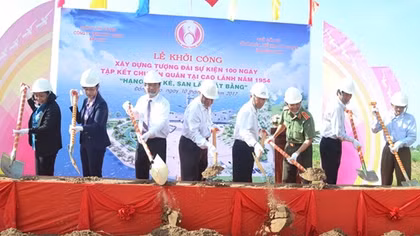 Khởi công xây dựng Tượng đài sự kiện 100 ngày tập kết chuyển quân tại Cao Lãnh