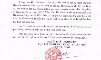 Chi cục trưởng thi hành án gây thất thoát 2 tỷ?