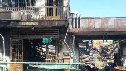 Lửa gây cháy 7 căn nhà ở TP Mỹ Tho