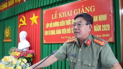 Công an Trà Vinh khai giảng lớp bồi dưỡng kiến thức quốc phòng – an ninh