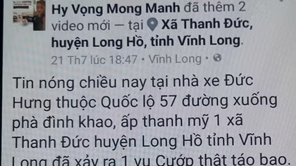 Chủ quán cà phê bịa chuyện cướp táo tợn để câu like