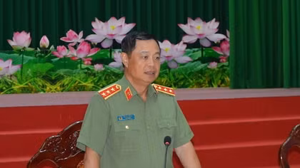 Thứ trưởng Phạm Dũng thăm và làm việc tại Công an Đồng Tháp