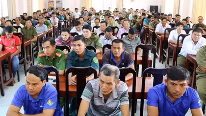 Công an Trà Vinh huấn luyện nghiệp vụ phòng cháy cho lực lượng cơ sở