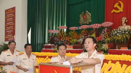 Công an Trà Vinh tổ chức Đại hội Đảng bộ, nhiệm kỳ 2020 - 2025