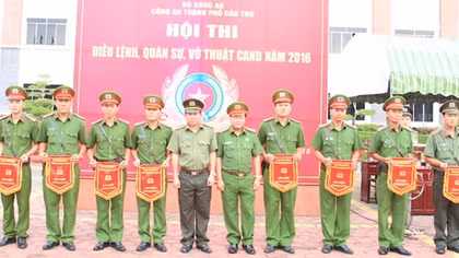  Công an TP Cần Thơ tổ chức hội thi Điều lệnh, Quân sự, Võ thuật CAND