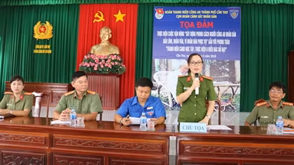 Tọa đàm “Xây dựng phong cách người CAND bản lĩnh, nhân văn, vì nhân dân phục vụ”