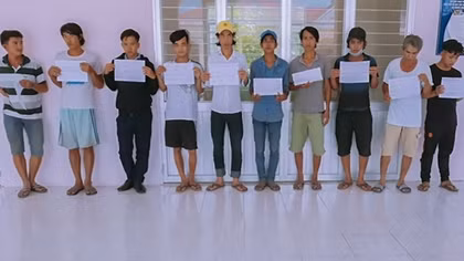 Nhóm thanh niên có cả đối tượng bị truy nã dương tính với ma tuý
