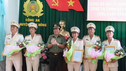 Công an Đồng Tháp điều động 16 cán bộ chính quy về xã
