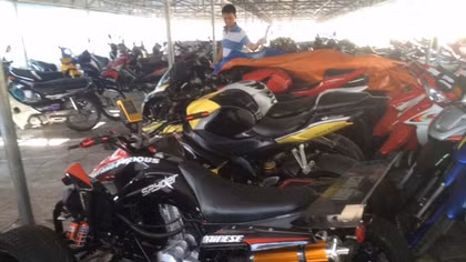 Dàn môtô khủng nhập lậu ở Cần Thơ bị tịch thu