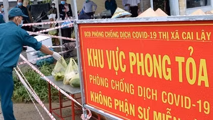 Tiền Giang phong tỏa 76 hộ dân liên quan đến hai ca mắc COVID-19