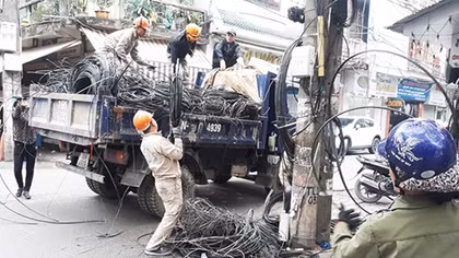 Hải Phòng cam kết xóa bỏ “mạng nhện” dây điện