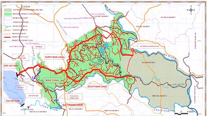 Xây dựng WebGIS hỗ trợ quản lý hệ thống tưới Bắc sông Chu và Nam sông Mã