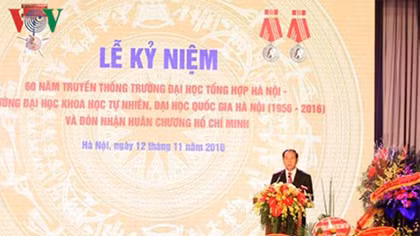 Chủ tịch nước: ĐHKHTN phải chủ động lựa chọn hướng nghiên cứu ưu tiên