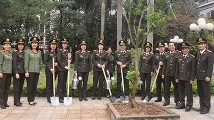 Cục Hậu cần phát động phong trào thi đua trồng cây, giữ gìn cảnh quan môi trường nơi làm việc