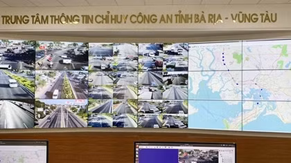 Công an tỉnh Bà Rịa - Vũng Tàu khai trương hệ thống giám sát tự động bằng camera