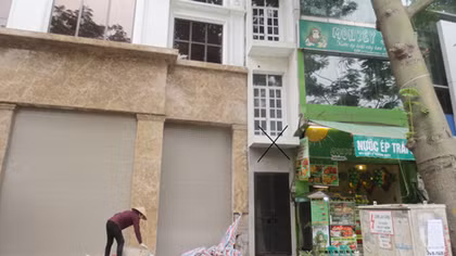 Sẽ cưỡng chế công trình nhà siêu mỏng mặt tiền 1m trên phố Lý Thường Kiệt