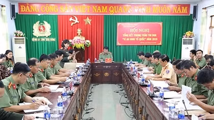 Cụm thi đua số 1 CA tỉnh Đắk Nông tổng kết phong trào thi đua Vì ANTQ năm 2019