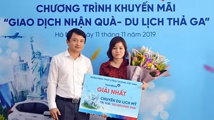 VietinBank tìm ra chủ nhân chuyến du lịch Mỹ trị giá 100.000.000 VND
