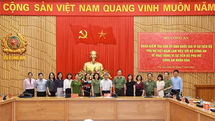 Đẩy mạnh các hoạt động vì sự tiến bộ phụ nữ trong CAND