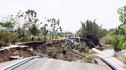 Cần có giải pháp chống tình trạng sạt lở ở miền Tây Nam Bộ