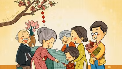 Bức tranh ngày Tết