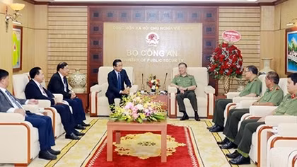 Bộ trưởng Tô Lâm tiếp Đoàn Ban Nội chính Trung ương