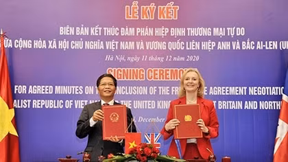 Áp dụng tạm thời Hiệp định UKVFTA từ 1/1/2021