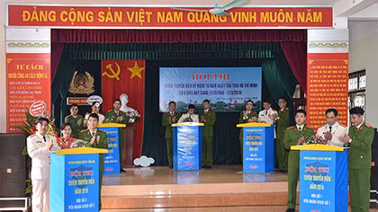 Hội thi tuyên truyền viên học tập, thực hiện sáu điều dạy CAND của Bác