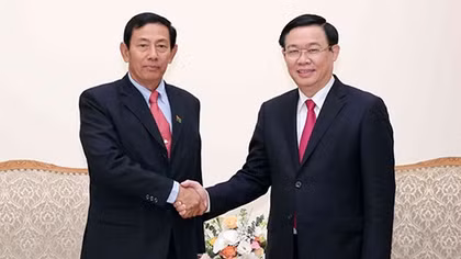 Phó Thủ tướng tiếp Chủ tịch Đảng Đoàn kết và Phát triển Liên bang Myanmar