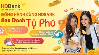 Chạm tay vào giấc mơ tỷ phú cùng HDBank