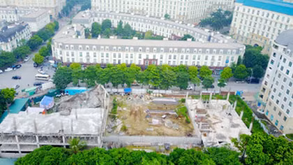 Sập công trình trường mầm non ở Mỹ Đình