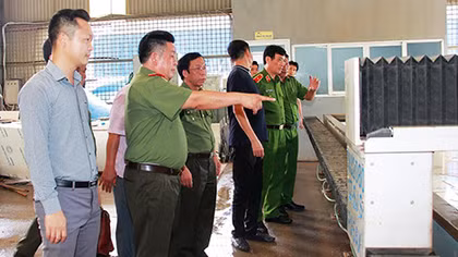 Kiểm tra tiến độ dự án mở rộng Bệnh viện Y học cổ truyền Công an