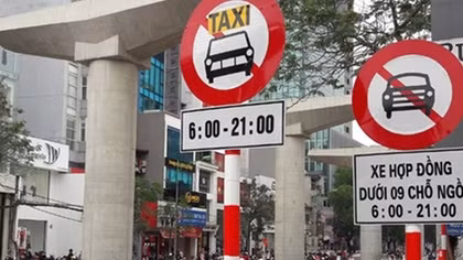 Hà Nội sắp dỡ bỏ biển cấm taxi, xe hợp đồng dưới 9 chỗ trên 10 tuyến phố